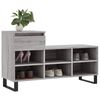 vidaXL Shoe Cabinet Grey Sonoma Engineered Wood Medium Shoe Cabinet