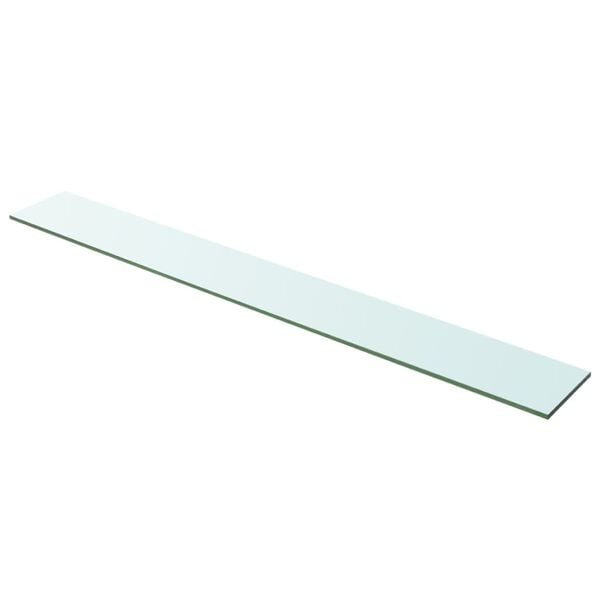 vidaXL Glass Panel Set of 2 Clear Toughened glass 39.4 x 4.7 in