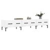 vidaXL TV Cabinet White Engineered wood, Iron