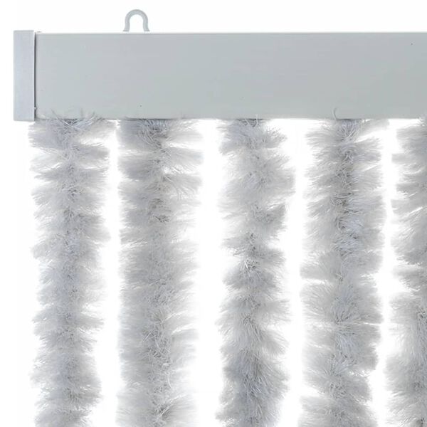 vidaXL Fly Curtain Grey 22.0x72.8" Chenille