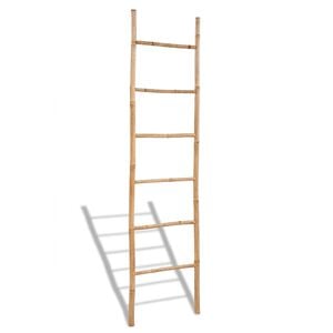 vidaXL Towel Hook Natural Bamboo Bamboo Medium Portable Towel Ladder