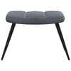 vidaXL Relaxing Chair With Stool Dark Grey