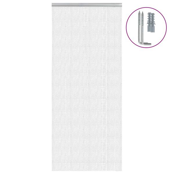 vidaXL Chain Door Fly Screen 35.4x83.5" Aluminium