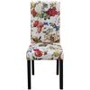 vidaXL Dining Chairs Set of 2 Multicolored Polyester fabric, Wooden frame
