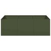 vidaXL Planter Olive Green Cold-rolled steel Large Durable Planter