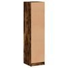 vidaXL Highboard Smoked oak Engineered wood and glass Medium Highboard