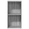 vidaXL Bookcase Grey Sonoma Engineered Wood Bookcase Rectangular