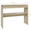 vidaXL Console Table Sonoma oak Engineered wood Compact Storage
