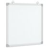 vidaXL Magnetic Whiteboard 15.7x15.7x0.7" Aluminium