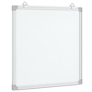 vidaXL Magnetic Whiteboard 15.7x15.7x0.7" Aluminium