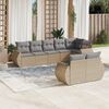 vidaXL Garden Sofa Set Beige, Light Grey