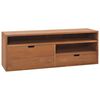 vidaXL TV Cabinet Teak Solid Teak Wood 43.3 in x 11.8 in x 15.7 in