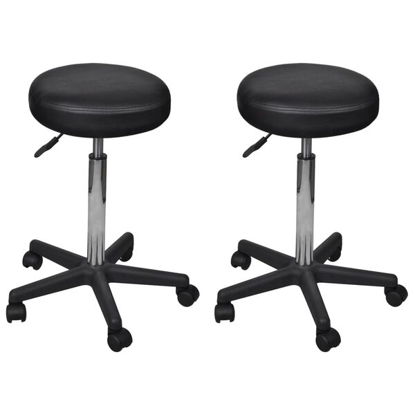 vidaXL Office Chair Set of 2 Black