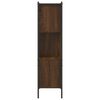 vidaXL Bookcase Brown Oak Engineered Wood 28x11x42 in Bookcase