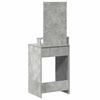 vidaXL Dressing Table Grey 19.69 x 16.14 x 55.12 in Engineered Wood
