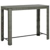 vidaXL Garden Bar Set Grey with anthracite cushions