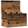 vidaXL Storage Box Old Wood 23.62 x 13.78 x 13.78 in Engineered Wood