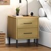 vidaXL Bedside Cabinet Brown Solid pine wood Standard Bedside Cabinet