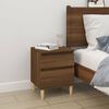 vidaXL Bedside Cabinet Set of 2 Brown Oak