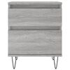 vidaXL Bedside Cabinet Set of 2 Grey Sonoma Engineered wood Medium