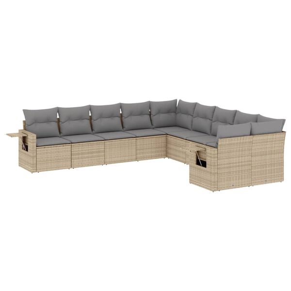 vidaXL Garden Sofa Set Beige