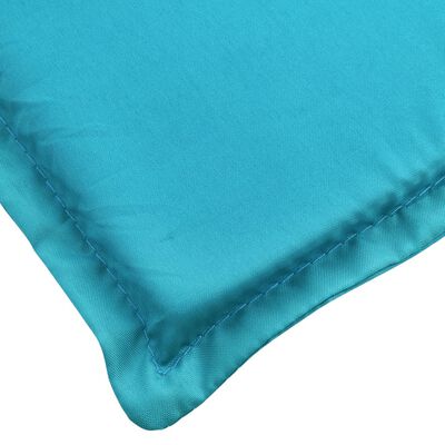 vidaXL Sun Lounger Cushion Turquoise Oxford Fabric