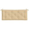vidaXL Garden Bench Cushion Melange beige 100% polyester