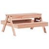 vidaXL Picnic Table Untreated wood Solid Douglas Wood