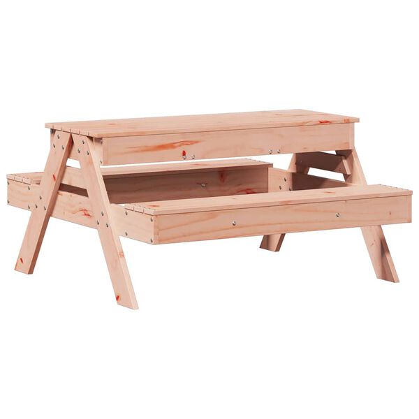vidaXL Picnic Table Untreated wood Solid Douglas Wood