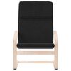vidaXL Relaxing Chair Black 100% polyester fabric, solid birch wood, plywood