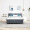 vidaXL Box Spring Bed Dark Grey 78.74 x 62.99 in Polyester