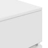 vidaXL Bedside Cabinet Set of 2 White Engineered Wood