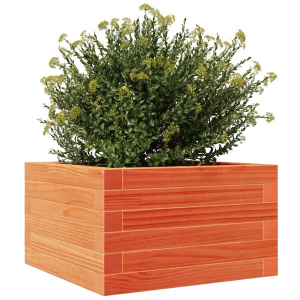 vidaXL Garden Planter Wax brown Solid pinewood Small-sized