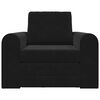 vidaXL Sofa Bed Black 38.58 x 27.95 x 32.68 in Velvet