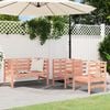 vidaXL Garden Lounge Set Natural Wood Solid Douglas wood Medium Durable