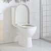 vidaXL Soft-close Toilet Seat with Quick-release Design White Square
