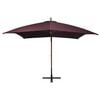 vidaXL Hanging Garden Parasol Bordeaux red