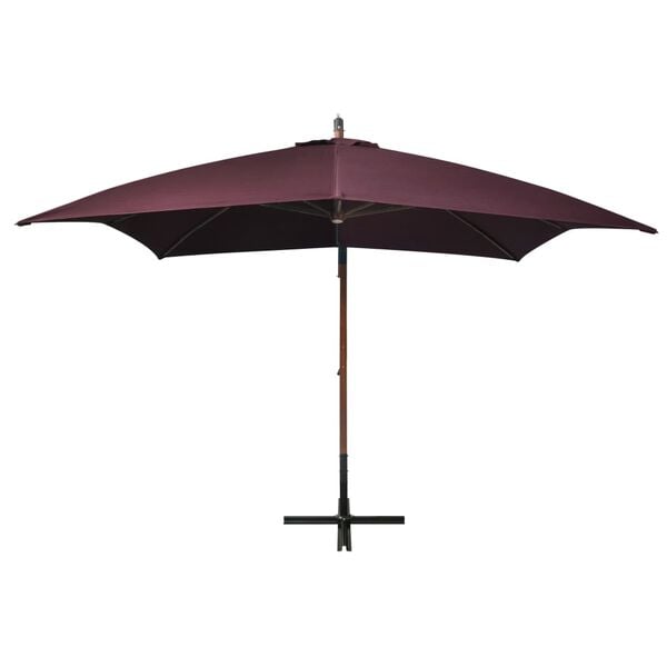 vidaXL Hanging Garden Parasol Bordeaux red