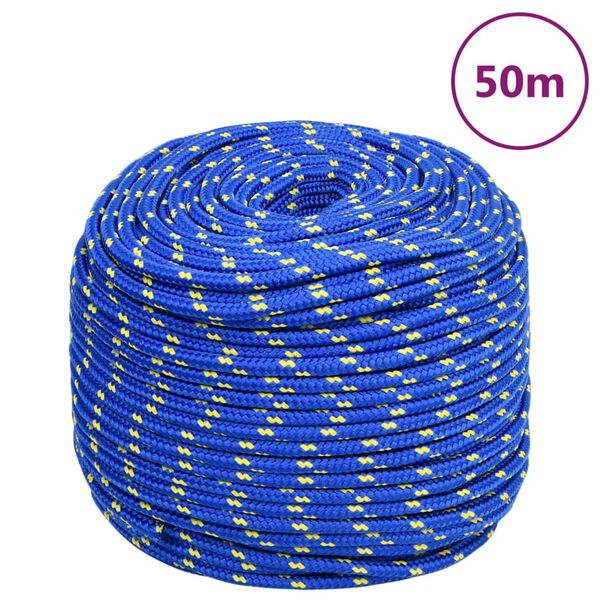 vidaXL Boat Rope Blue 0.31 " 164.0 ' Polypropylene