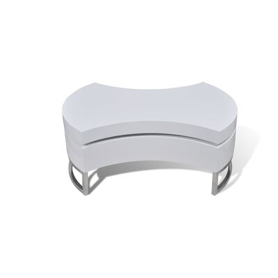 Coffee Table Shape-Adjustable High Gloss White