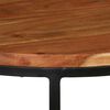vidaXL Coffee Table Set of 3 Various wood tones Acacia wood and steel