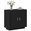 vidaXL Sideboard Black Oak 31.50 x 15.75 x 29.53 in Engineered Wood