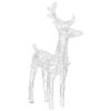 vidaXL Christmas Reindeer Set of 2 Cool White Acrylic Decorative Inlays