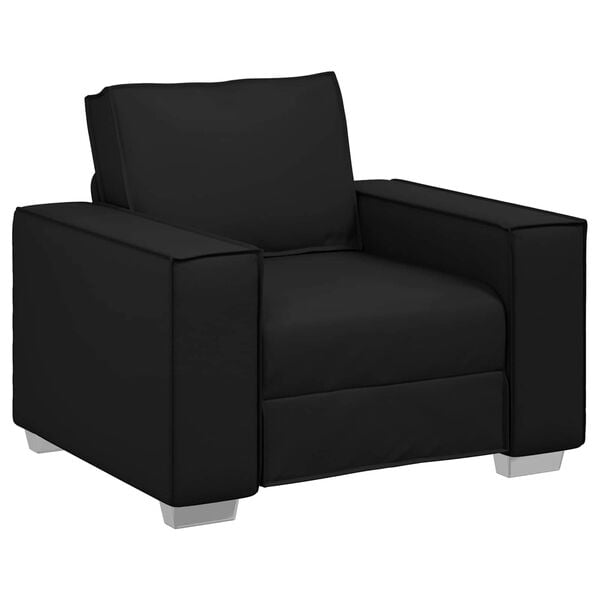 vidaXL Sofa Black 38.98 x 30.71 x 33.07 in Fabric