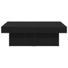 vidaXL Coffee Table Black Oak 35.43 x 35.43 x 11.02 in Engineered Wood