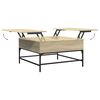 vidaXL Coffee Table Sonoma Oak Engineered Wood, Metal Medium