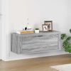 vidaXL Wall Shoe Cabinet Grey Sonoma Engineered wood Medium
