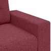 vidaXL Sofa Wine Red 87.01 x 30.71 x 31.50 in Fabric