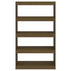 vidaXL Book Cabinet Honey brown Solid pine wood Medium Book Cabinet