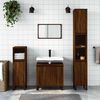 vidaXL Bathroom Cabinet Brown Oak Engineered wood Bathroom Cabinet